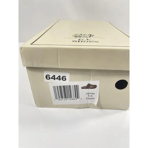 G.C. Shoes Jamie Shoes Womens Size 8.5 Brown Cognac Floral Mule Slippers New Box - Picture 8 of 9